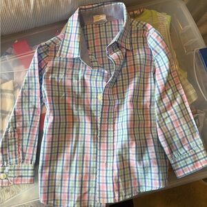 Starting Out Pastel Plaid Button-Down Shirt - Pink, Blue, Green